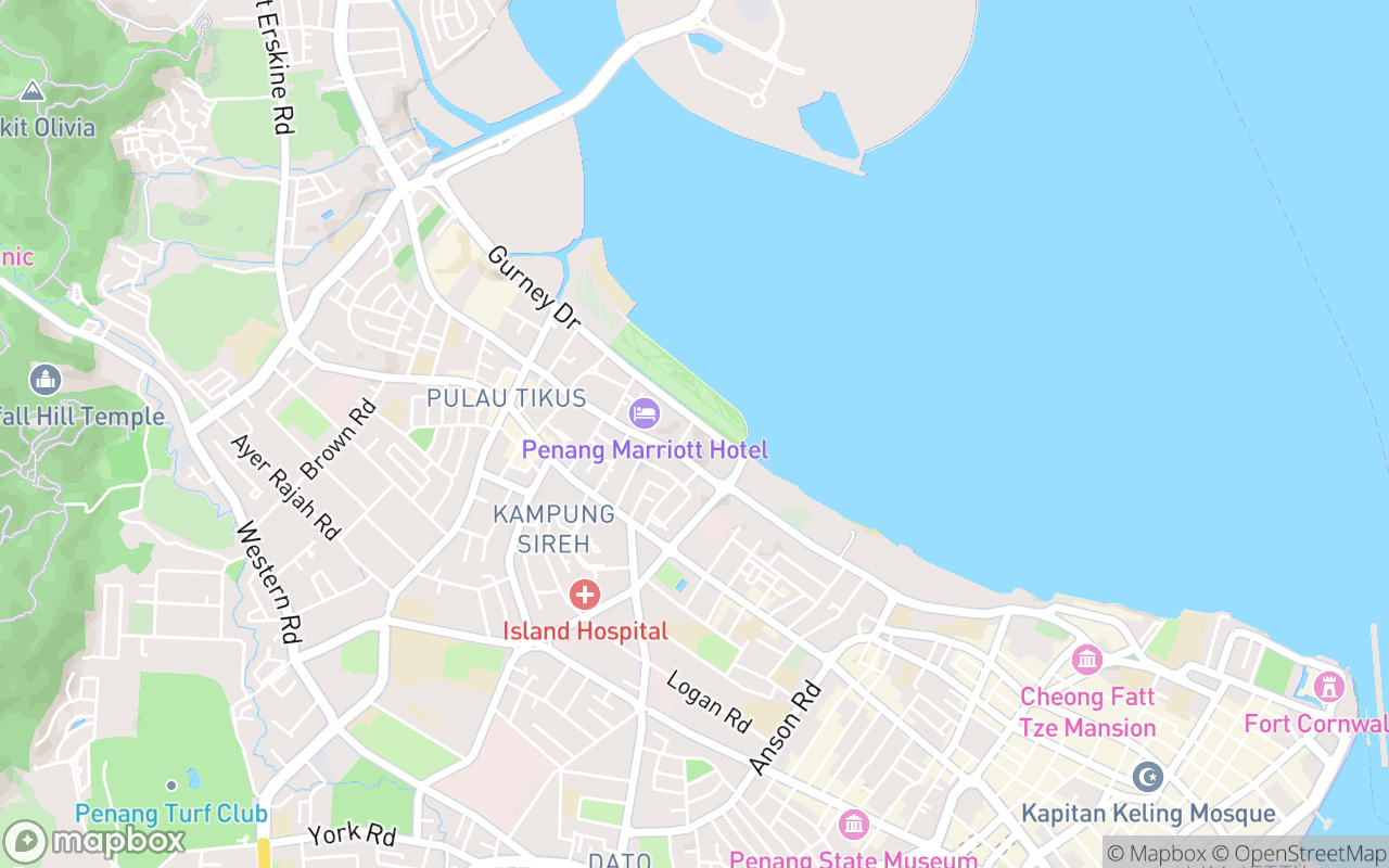 Map showing the location of Gurney Walk