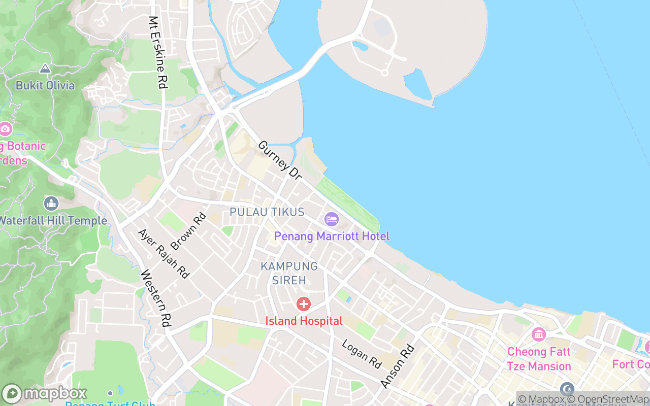 Map showing the location of Orinea by Farquhar Mansion