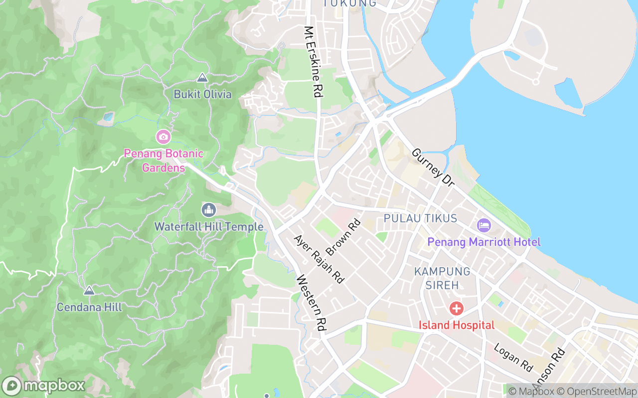 Map showing the location of Wan Dao Tou Assam Laksa