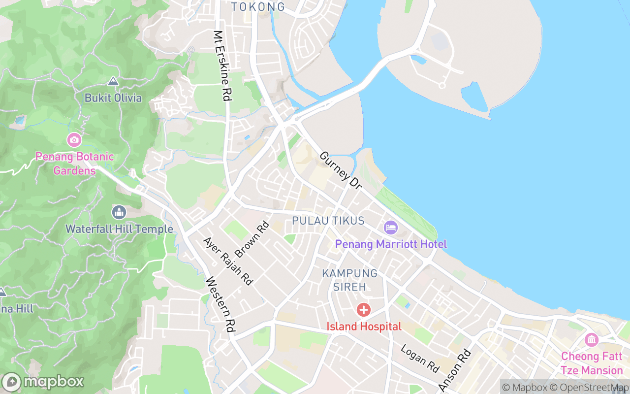 Map showing the location of Nusa Dua Treatment House
