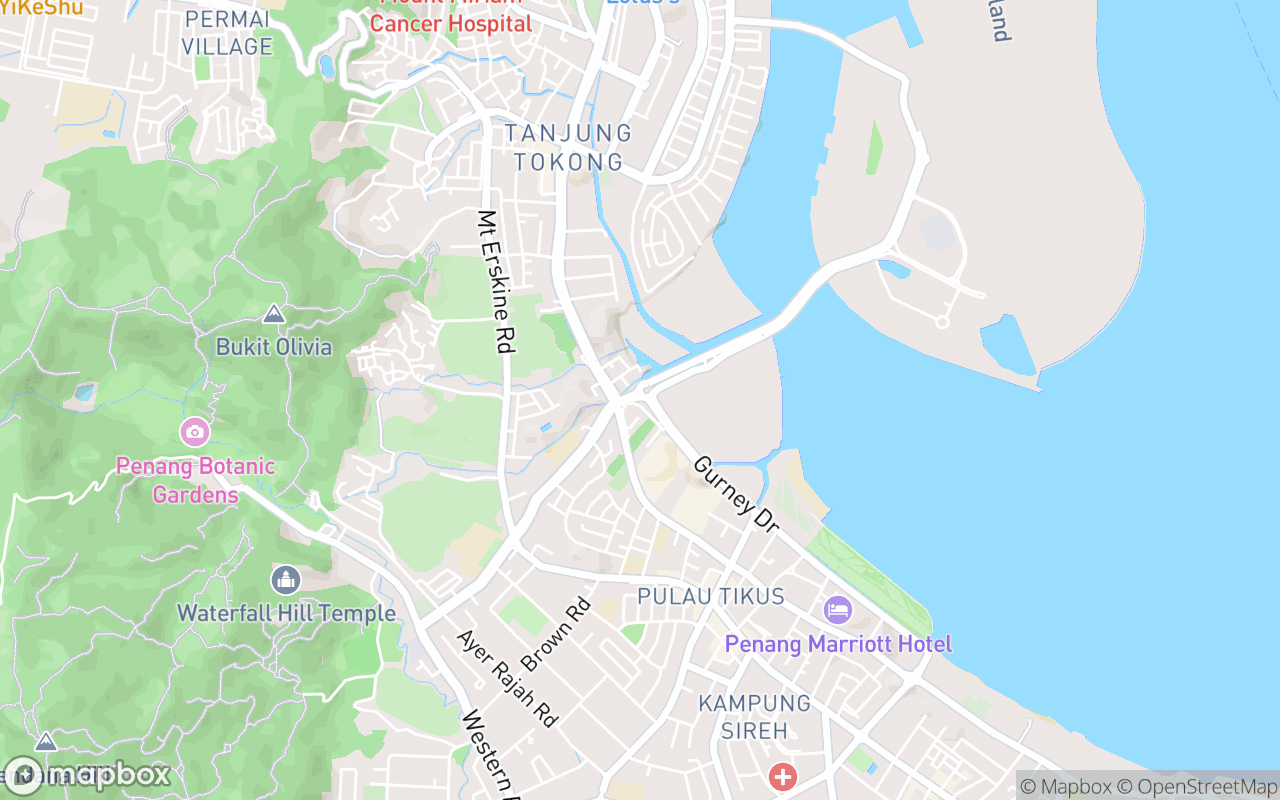 Map showing the location of Gurney Drive Hawker Centre