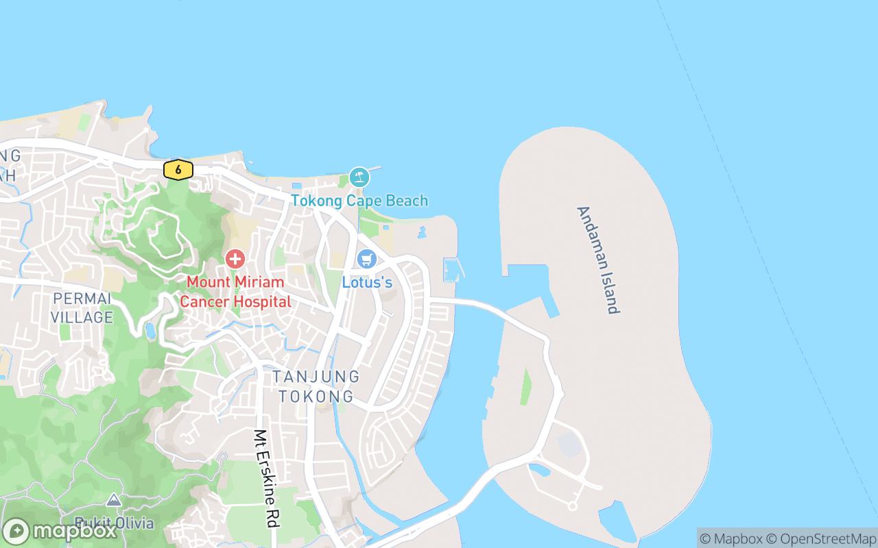 Map showing the location of Straits Quay Retail Marina