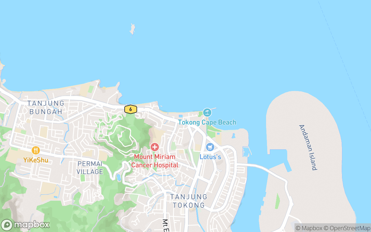 Map showing the location of Hompton by the Beach