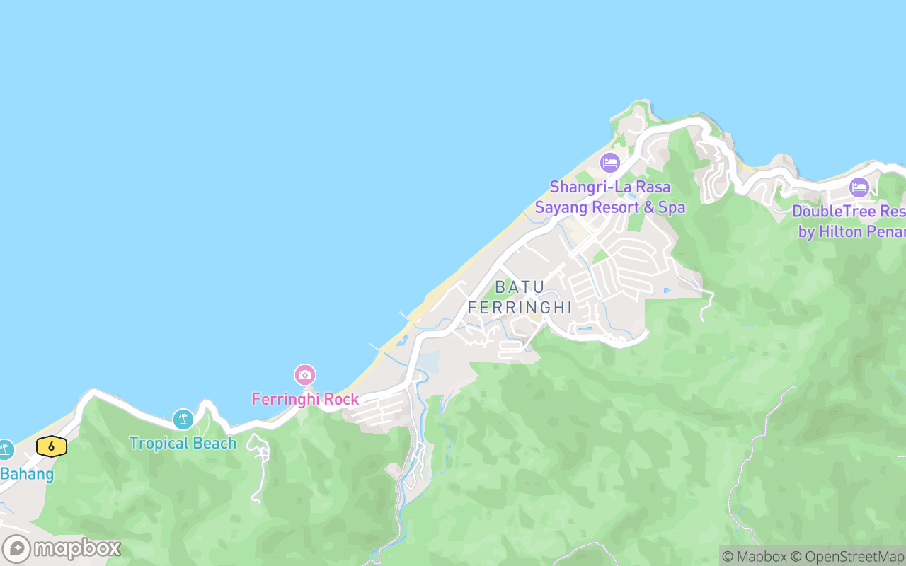 Map showing the location of Kak Ani Seafood