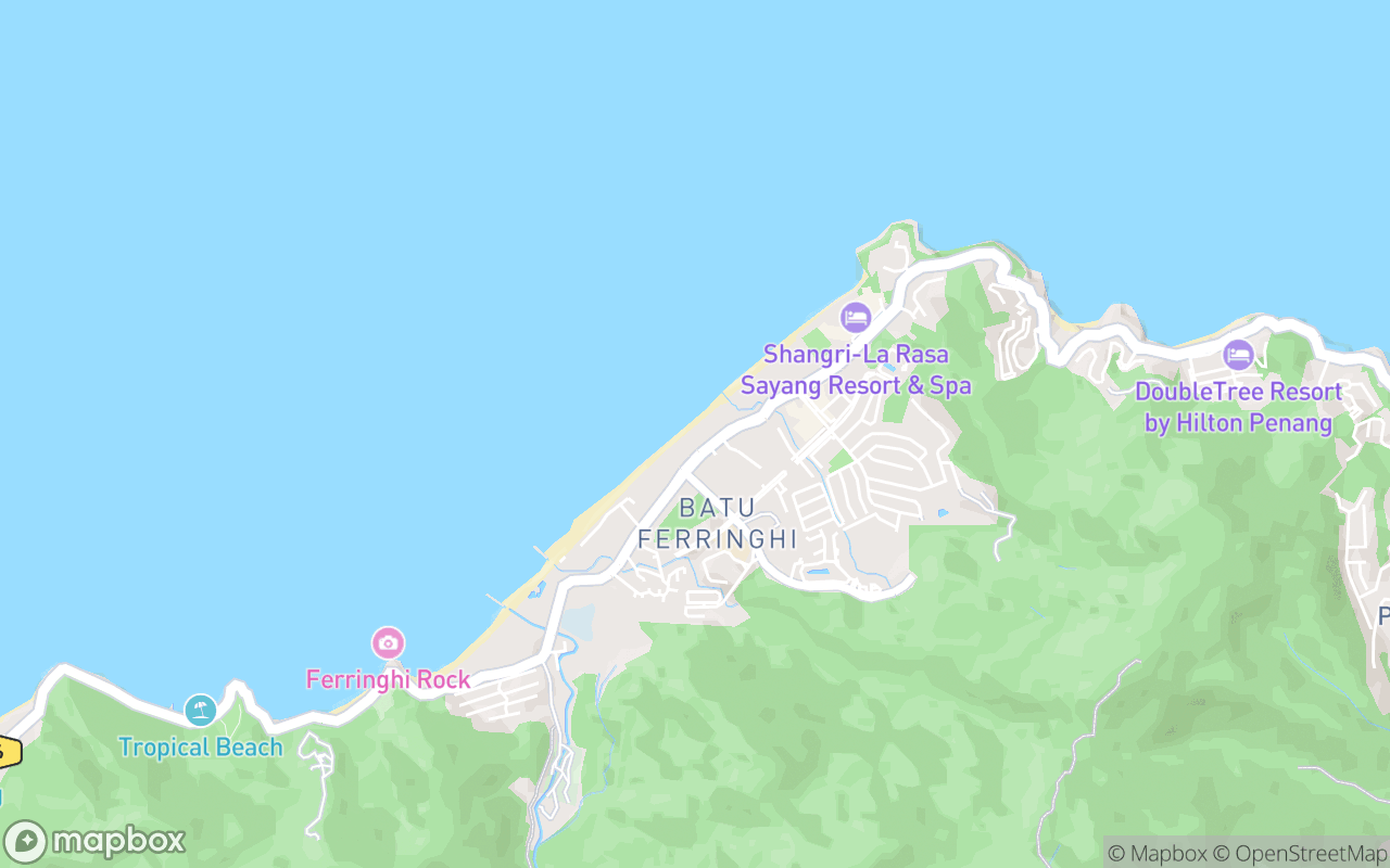 Map showing the location of Beach Corner Seafood
