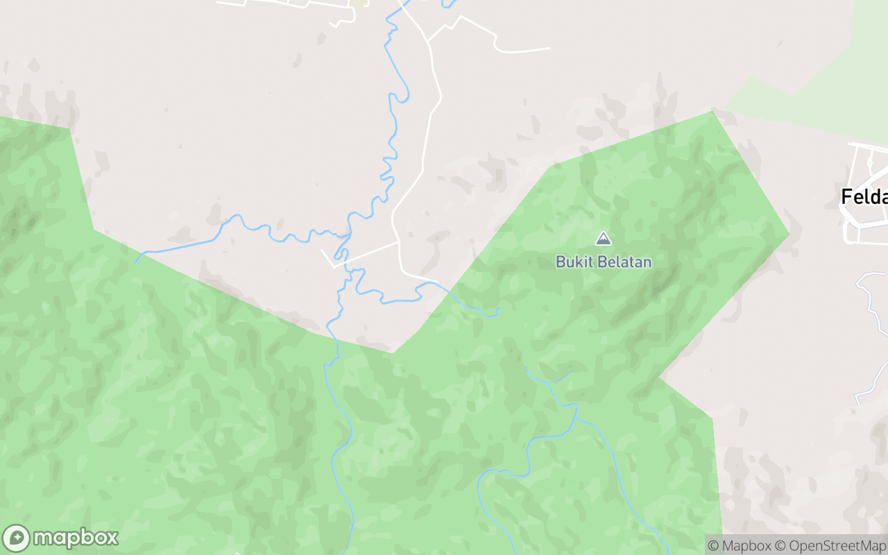 Map showing the location of Air Terjun Lata Belatan