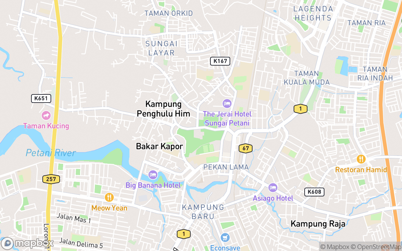Map showing the location of Taman Jubli Perak