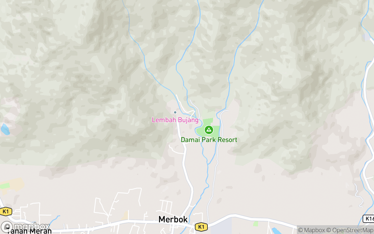 Map showing the location of Bujang Valley Archaeological Museum