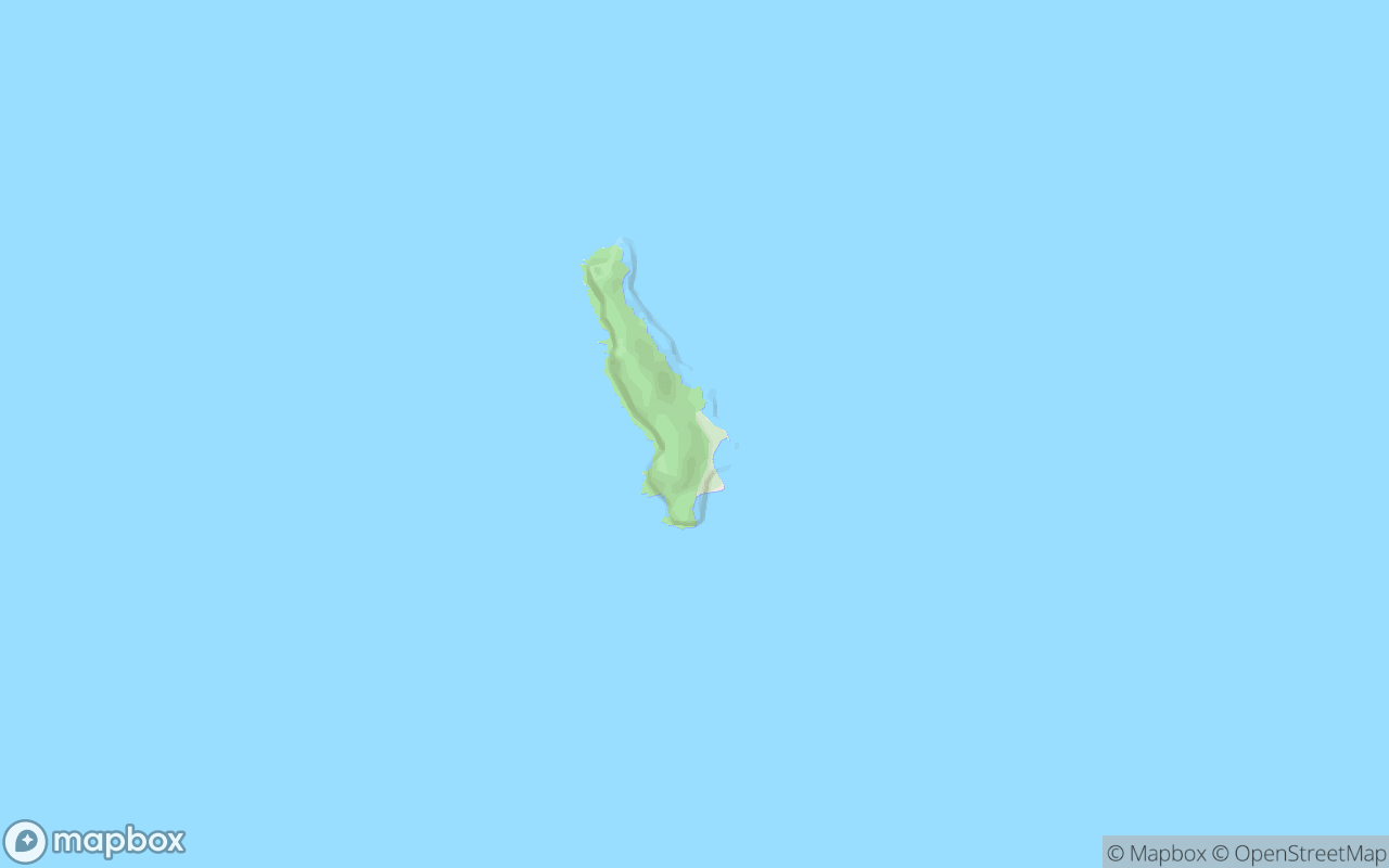 Map showing the location of Pulau Bidan