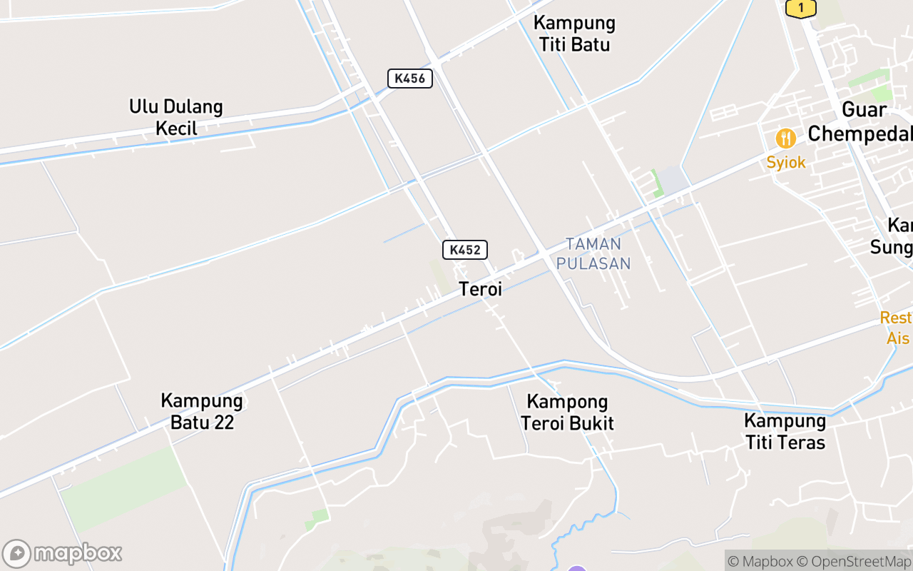 Map showing the location of Masjid Al-Hannan