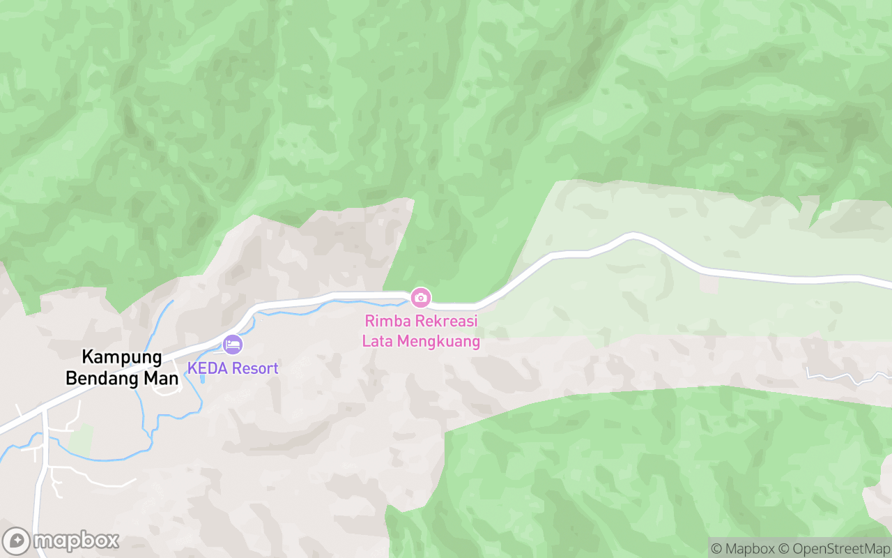 Map showing the location of Rimba Rekreasi Lata Mengkuang