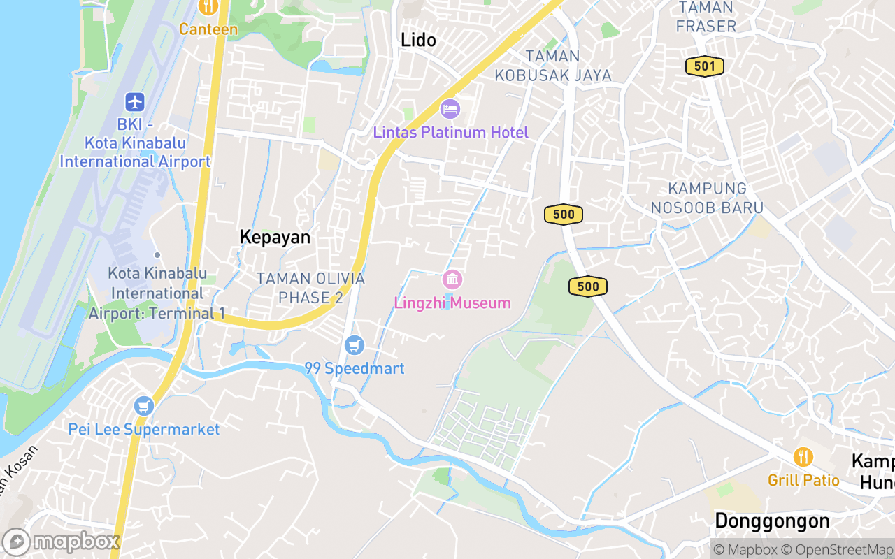 Map showing the location of The Lingzhi Museum