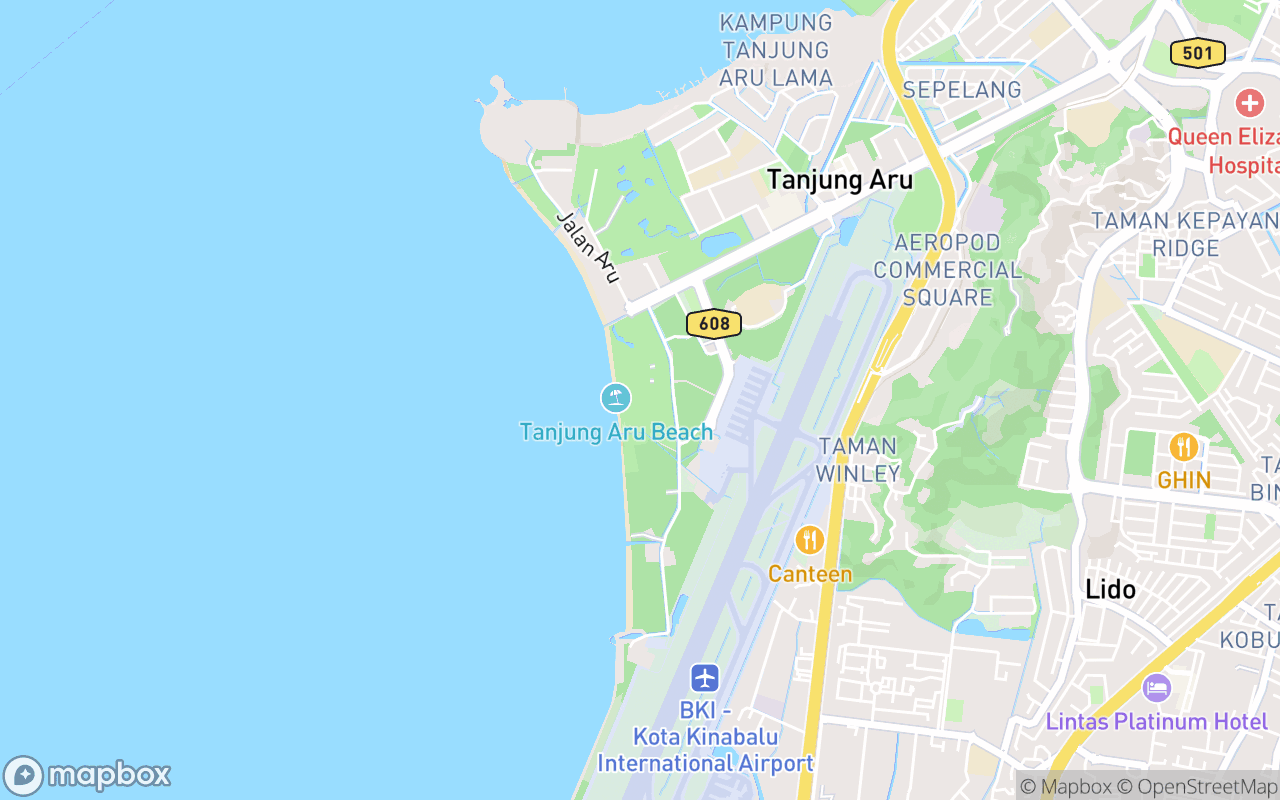 Map showing the location of Taman Prince Philip