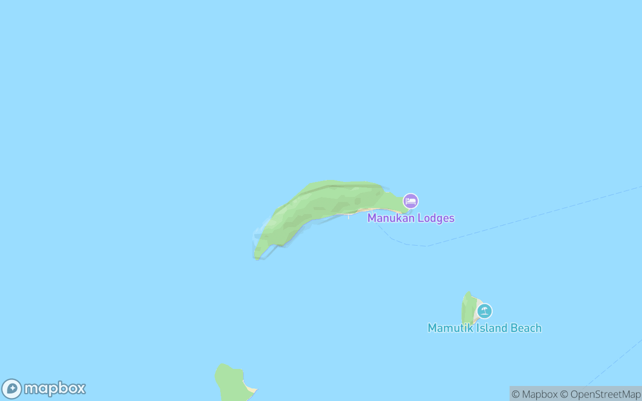 Map showing the location of Pulau Manukan