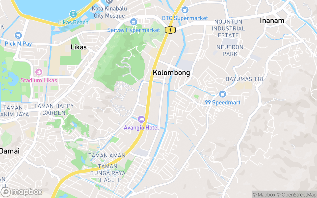 Map showing the location of CAROcafe