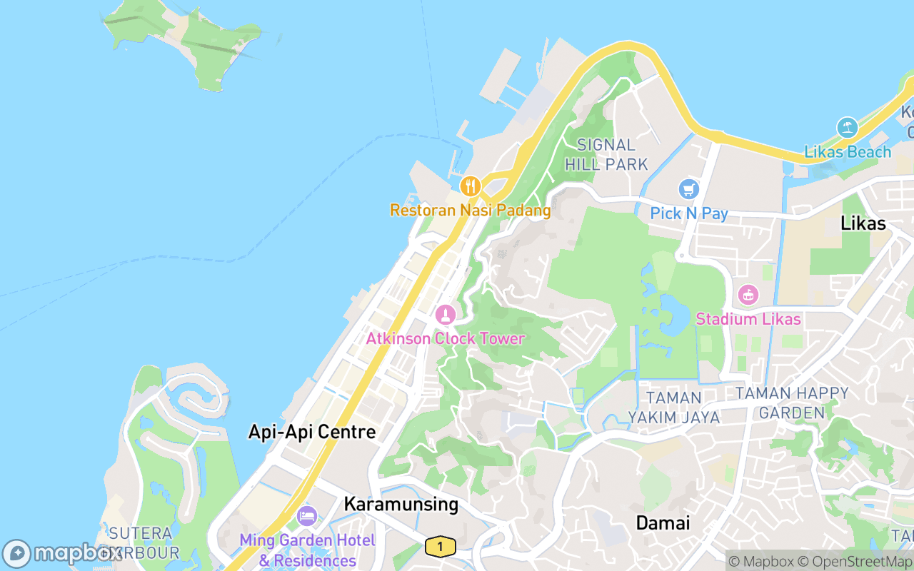 Map showing the location of Le Phi Cafe
