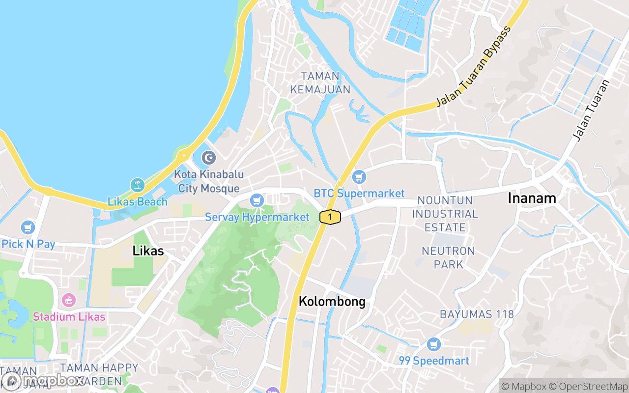 Map showing the location of Puh Toh Si Chinese Temple