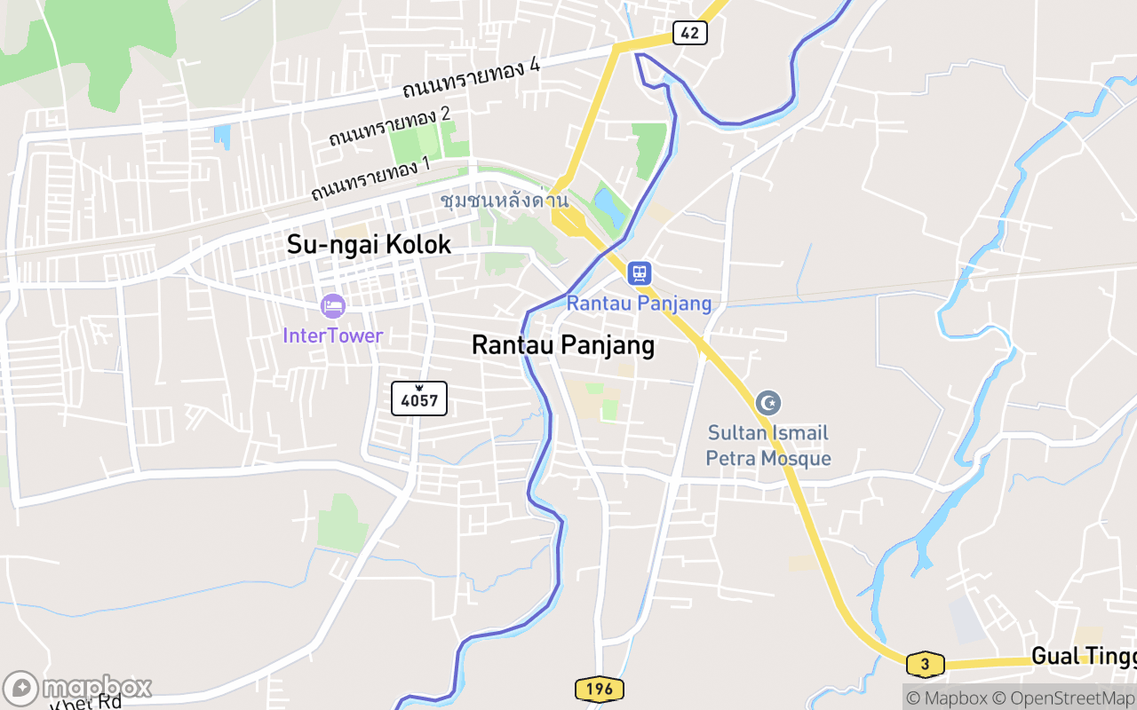 Map showing the location of Zon Bebas Cukai Rantau Panjang