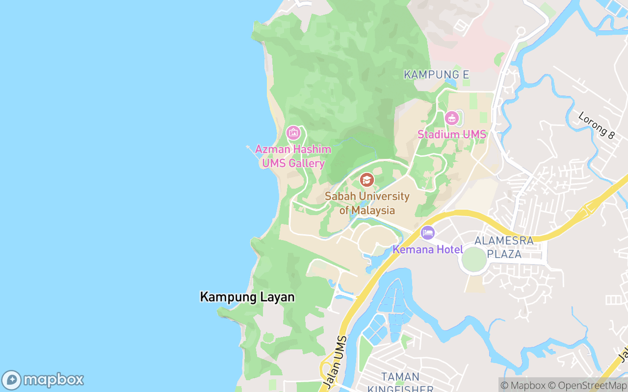 Map showing the location of UMS Museum