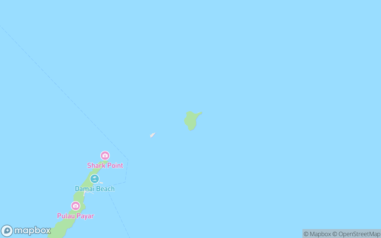 Map showing the location of Pulau Lembu