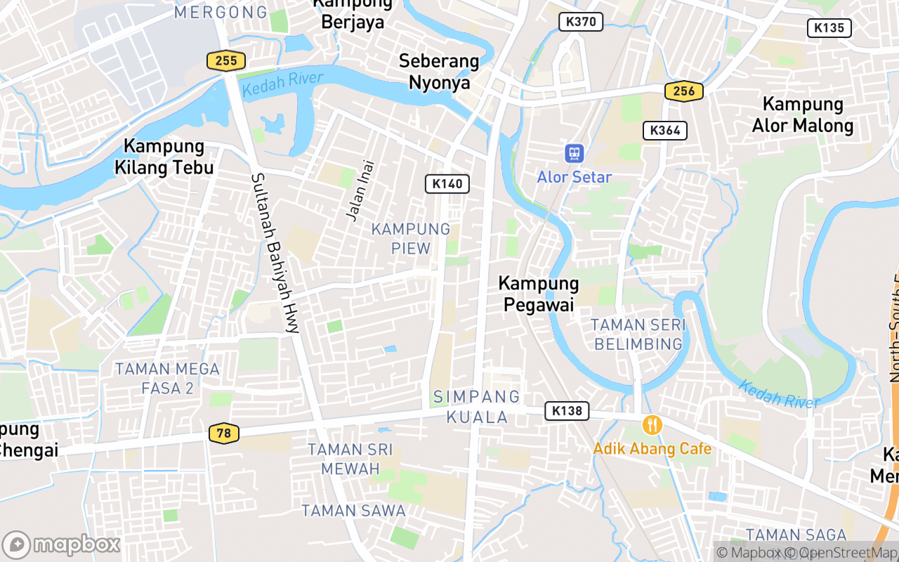 Map showing the location of Al-Ghufran Mosque