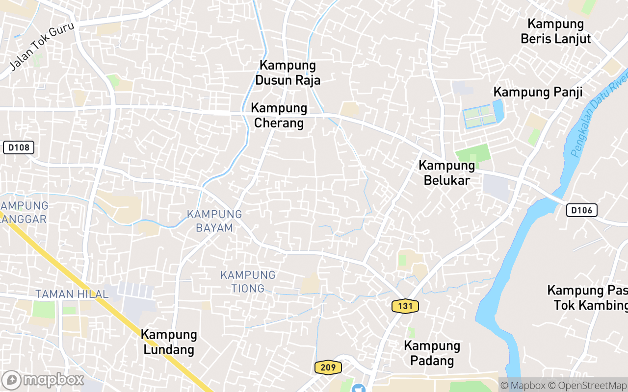 Map showing the location of Masjid Al Husna Baung Bayam