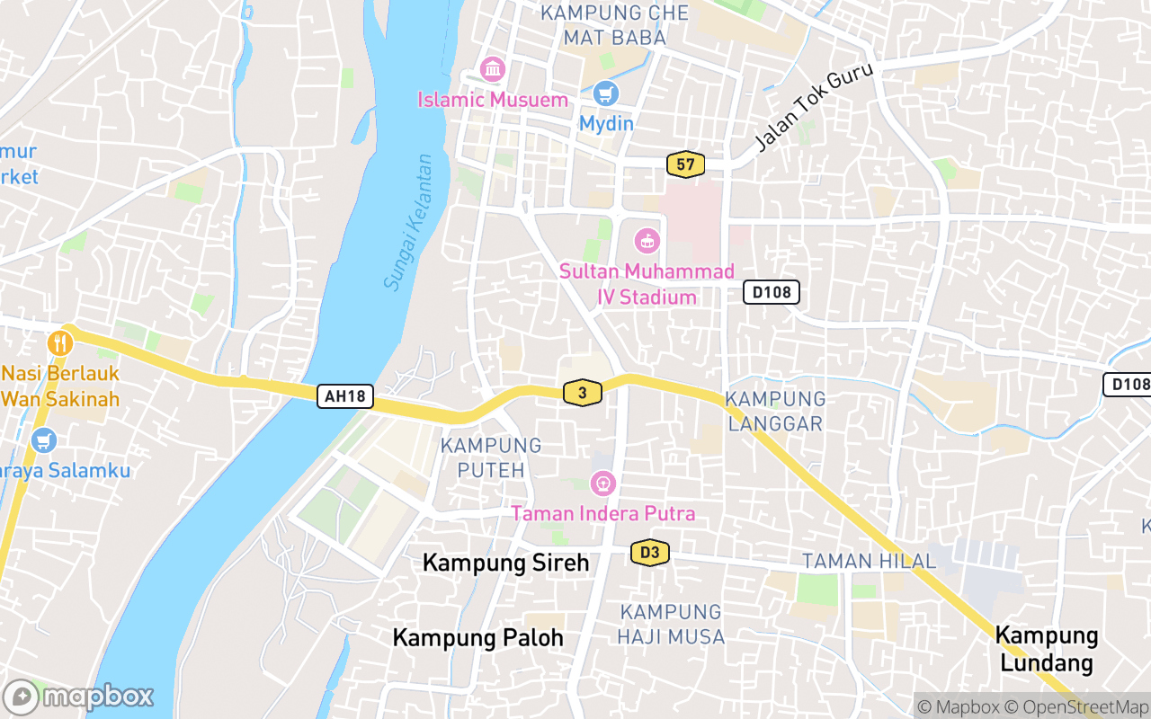 Map showing the location of Muzium Islam