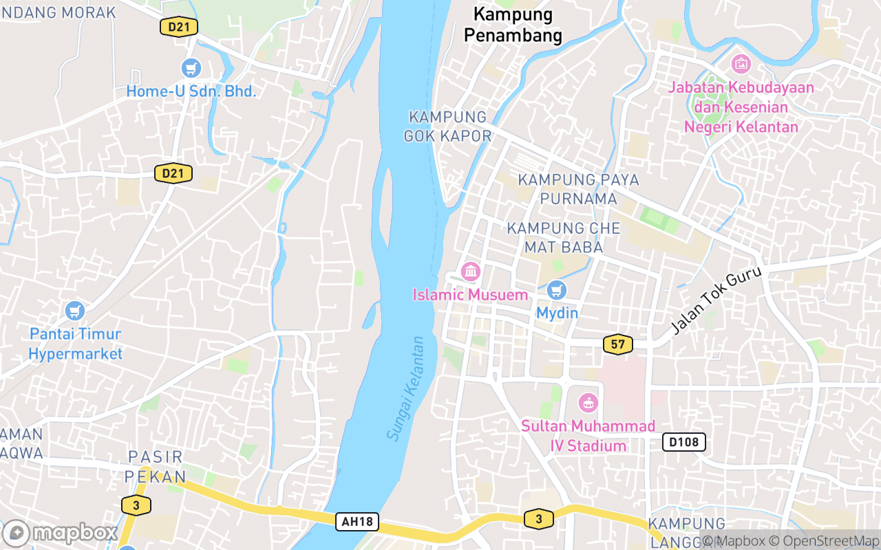 Map showing the location of Menara Tinjau Tambatan Diraja