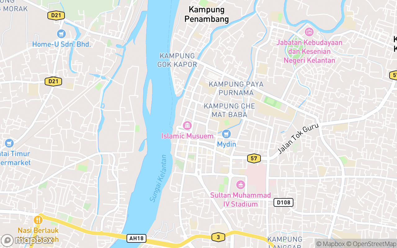 Map showing the location of Handicrafts Village