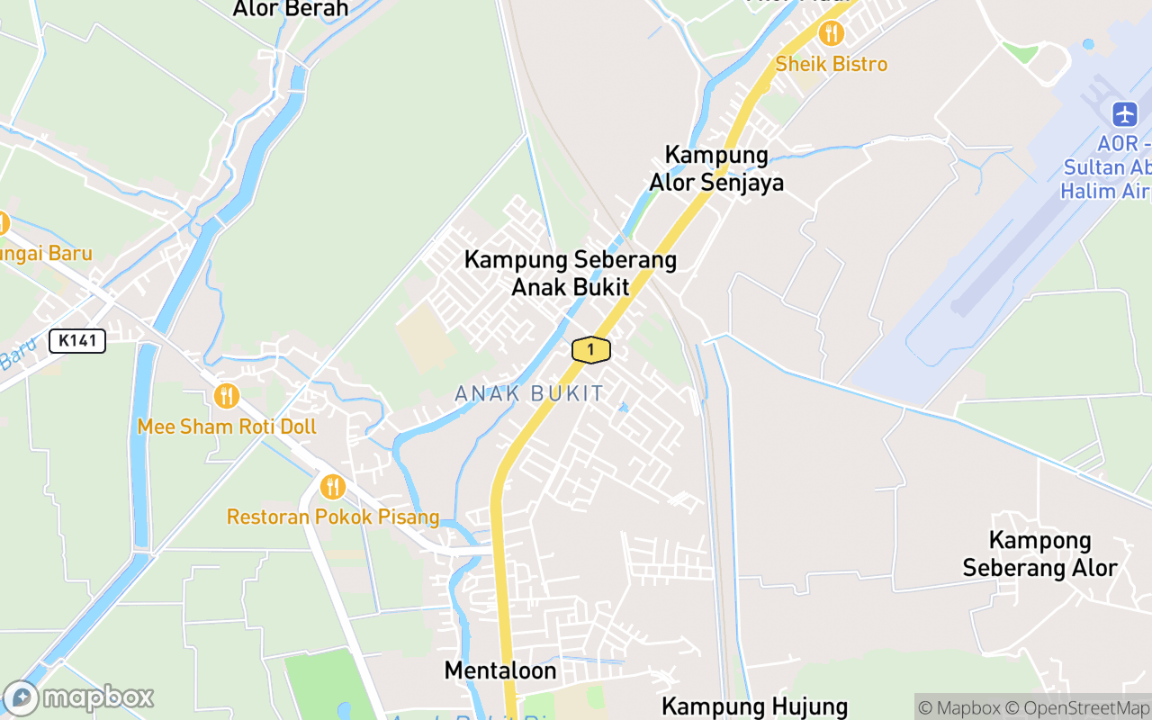 Map showing the location of Masjid Tunku Puteri Intan Safinaz