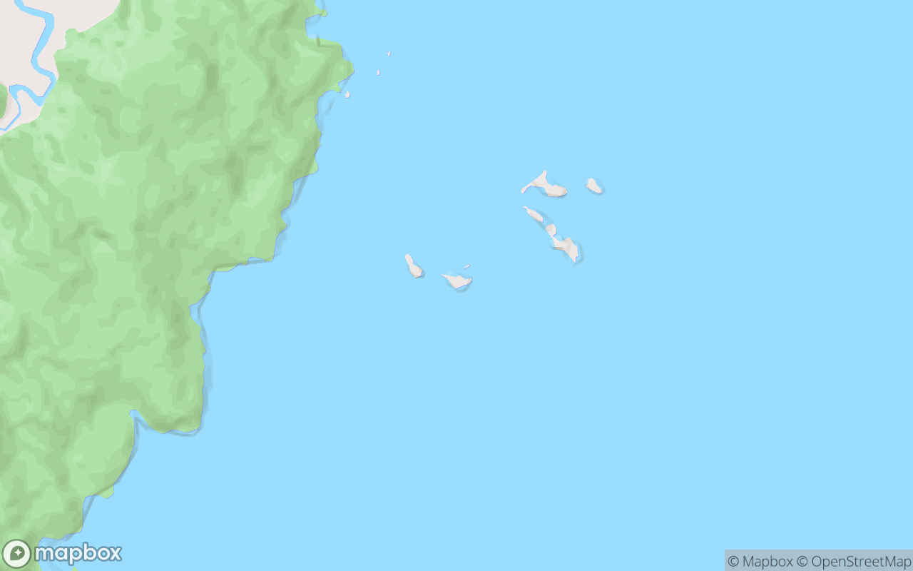Map showing the location of Pulau Dua