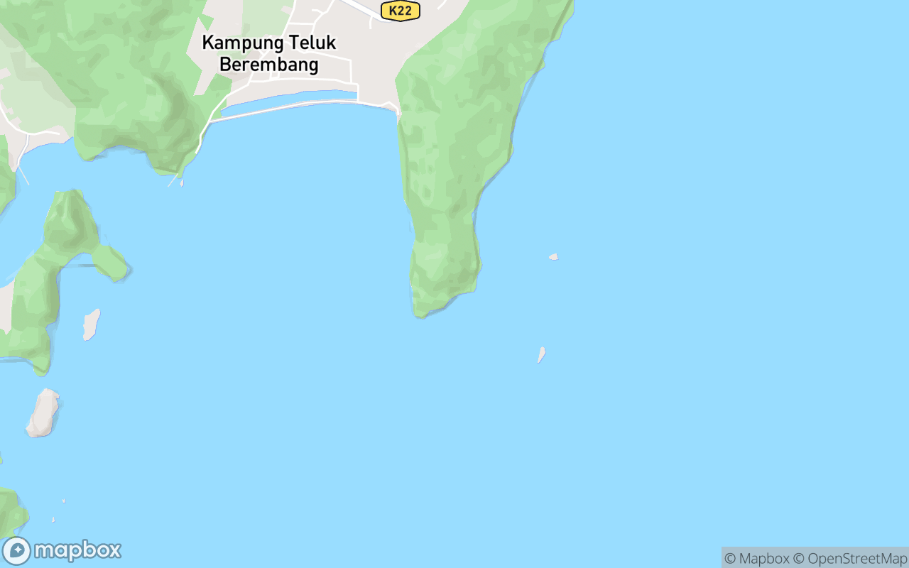 Map showing the location of Tanjung Peluru Sedimentary Rock Forest