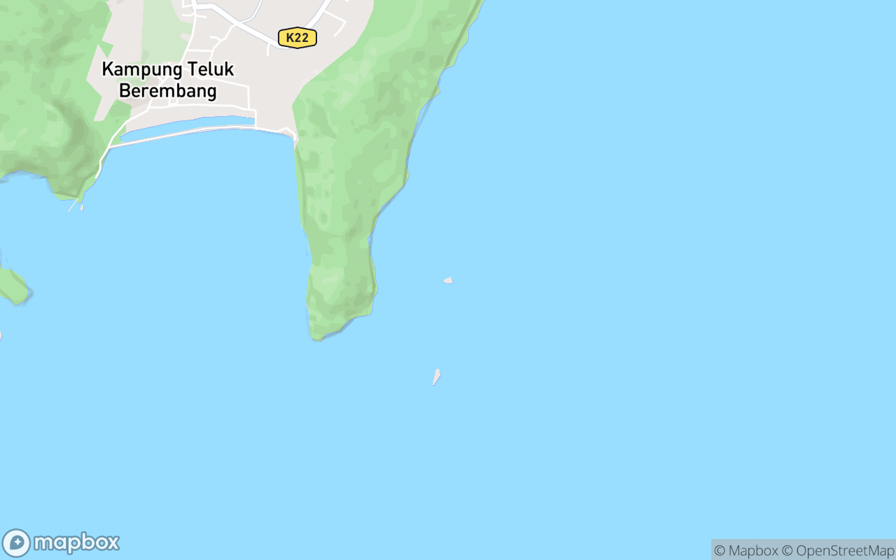 Map showing the location of Pulau Selang Kecil