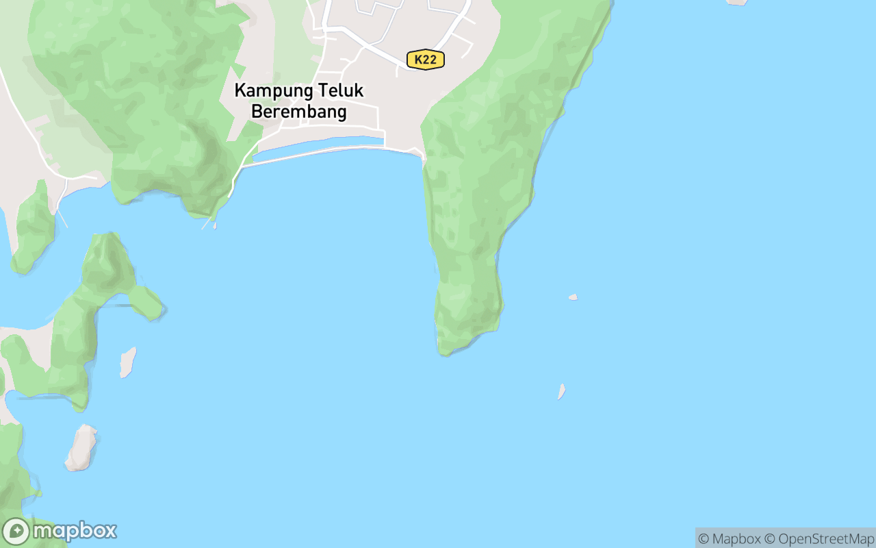 Map showing the location of Jeti Nelayan Tanjung Rami