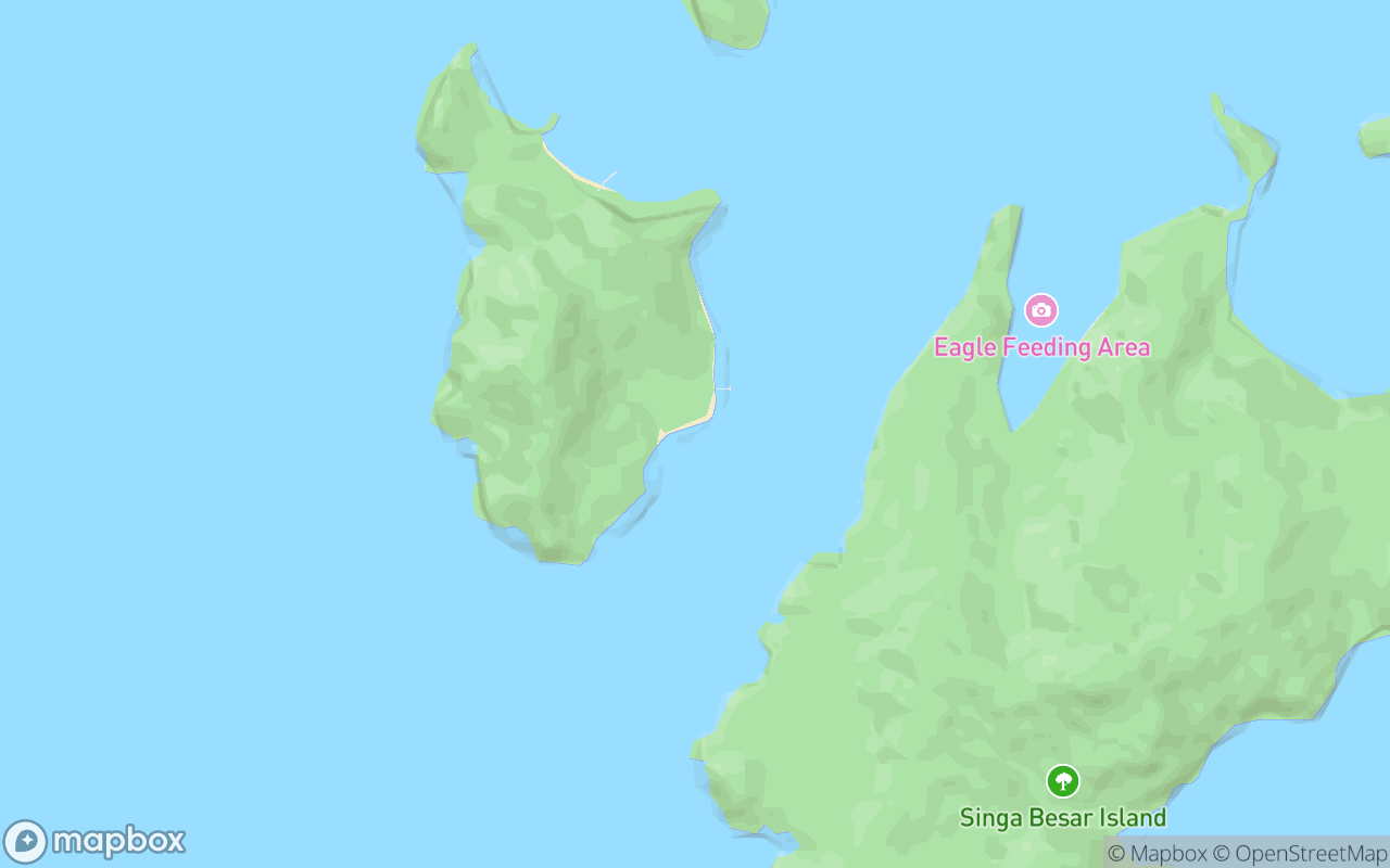 Map showing the location of Parasailing (Pulau Beras Basah)