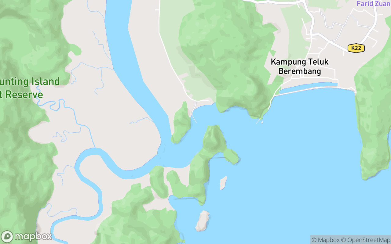 Map showing the location of Jeti Selat Bagan Asam
