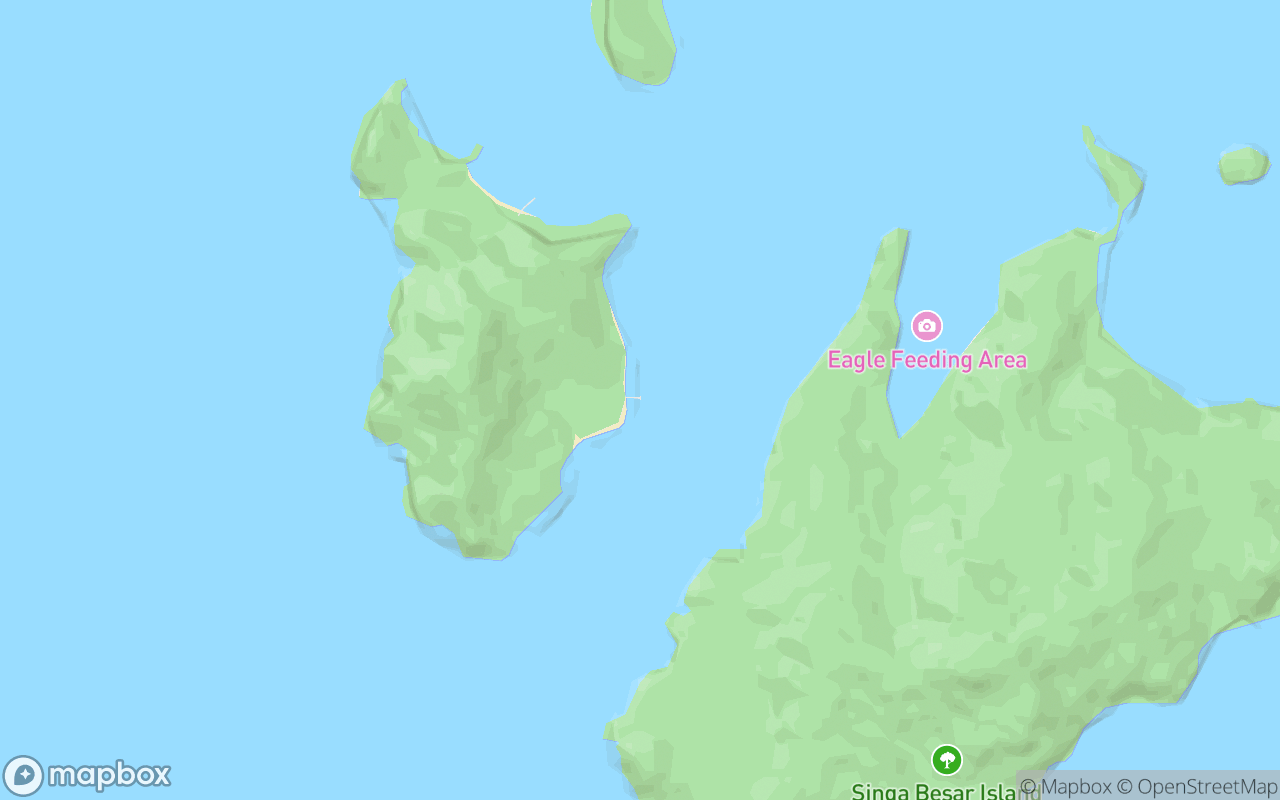 Map showing the location of Jeti Pulau Beras Basah