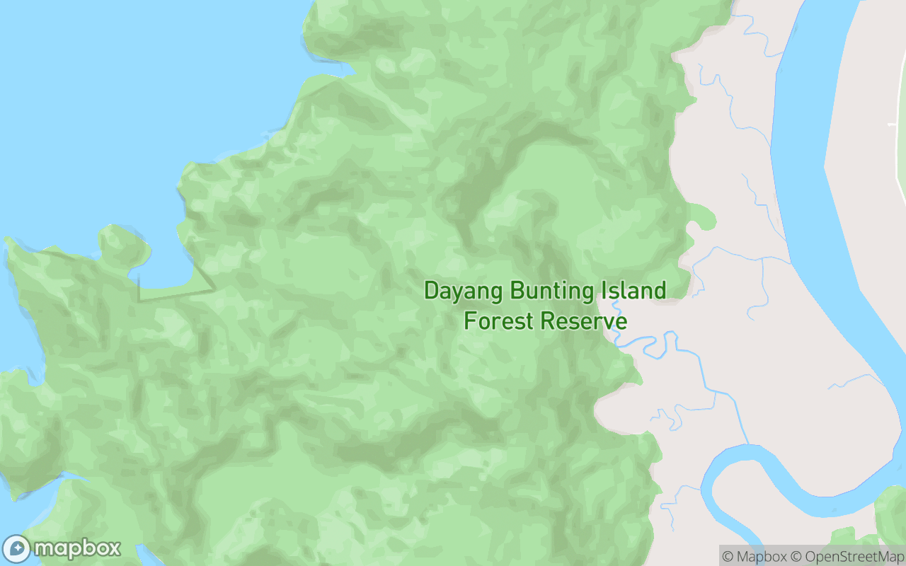 Map showing the location of Pulau Dayang Bunting