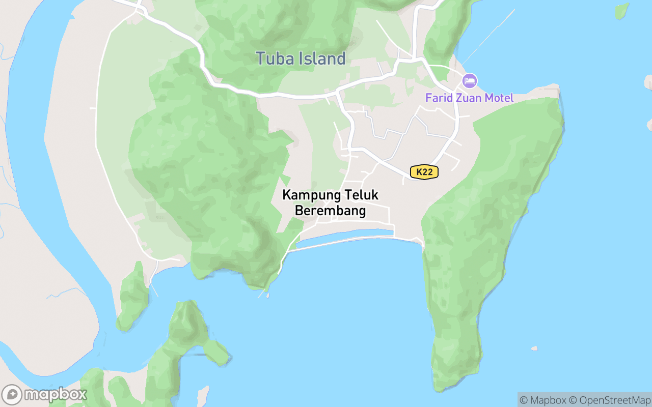 Map showing the location of Kampung KEDA Teluk Berembang