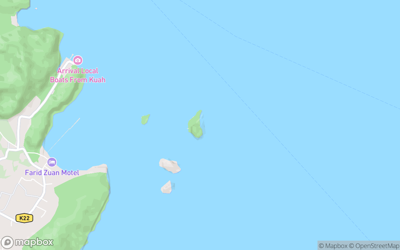 Map showing the location of Pulau Enggang