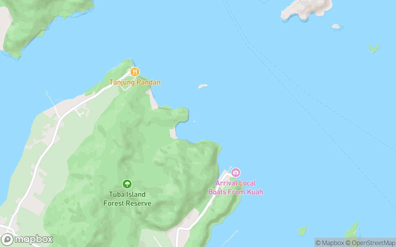 Map showing the location of Pulau Batu Punggah 