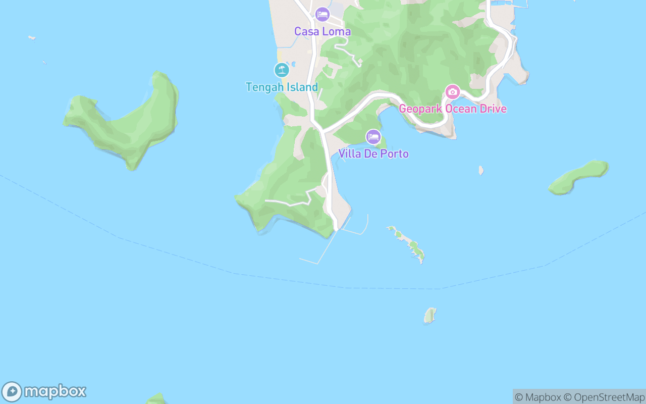 Map showing the location of Resorts World Langkawi