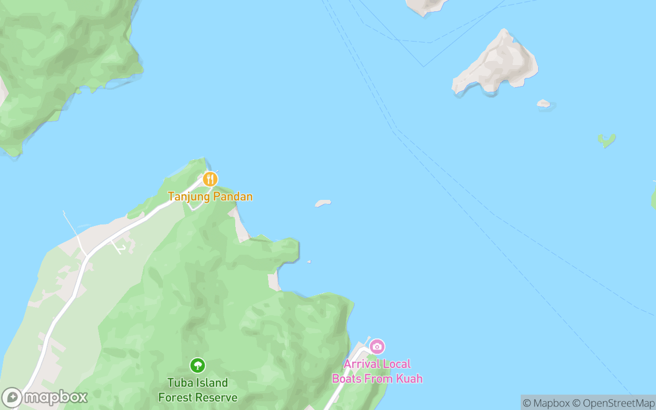 Map showing the location of Pulau Lintang Jalan