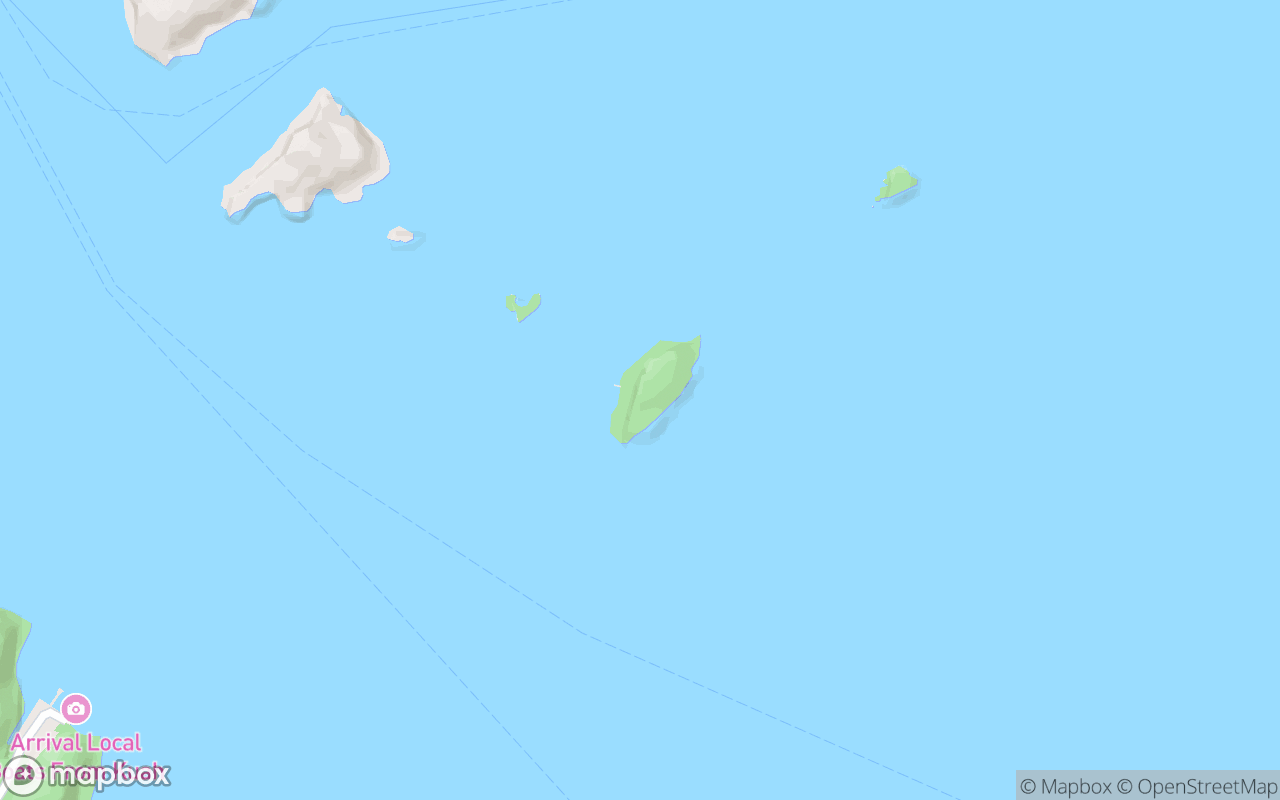 Map showing the location of Pulau Tebuyi