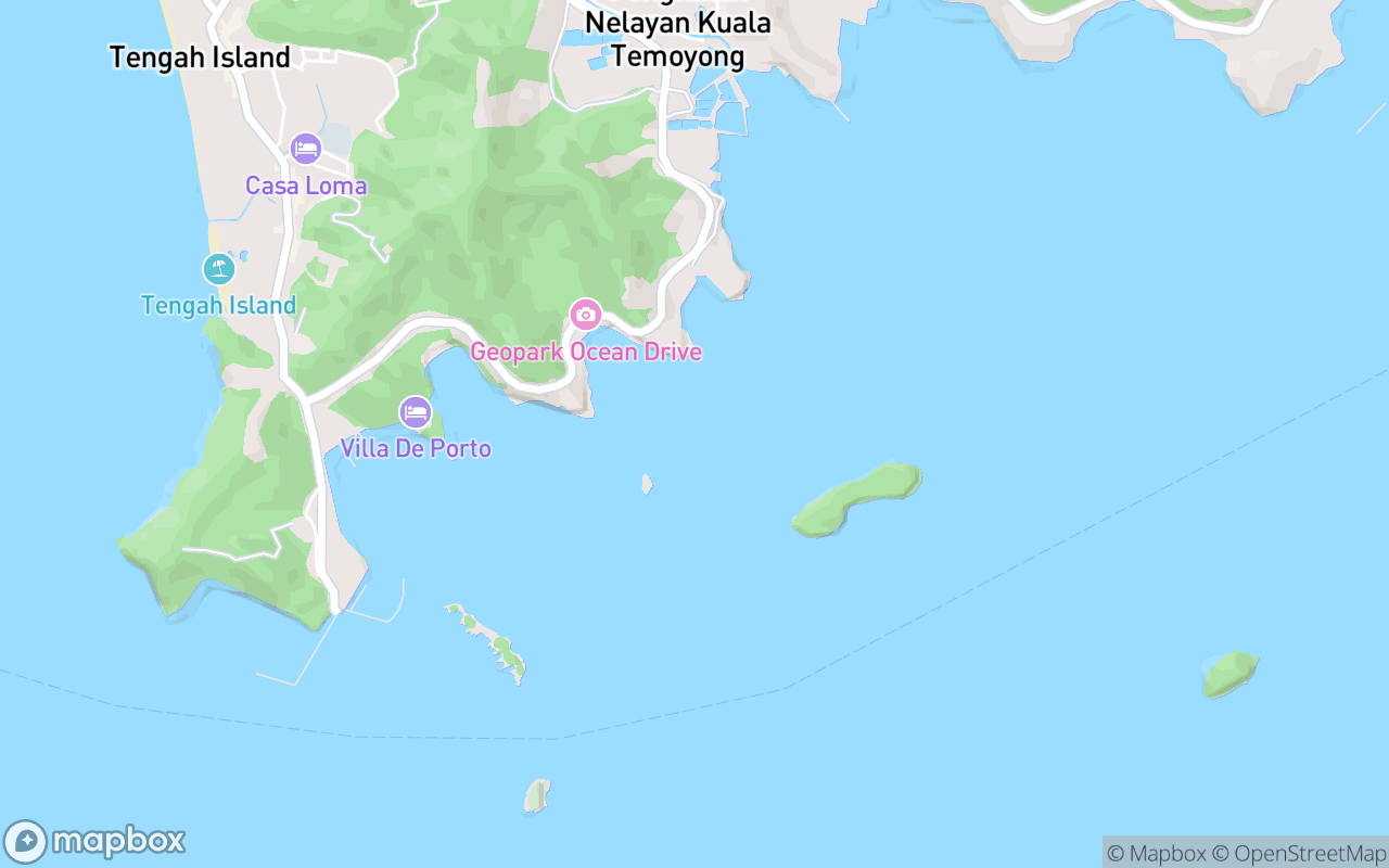 Map showing the location of Pulau Tak Berumput