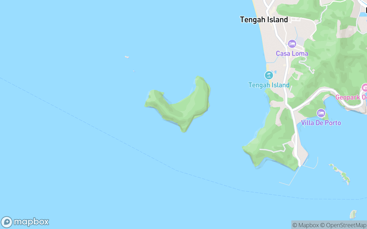 Map showing the location of Pulau Tepor