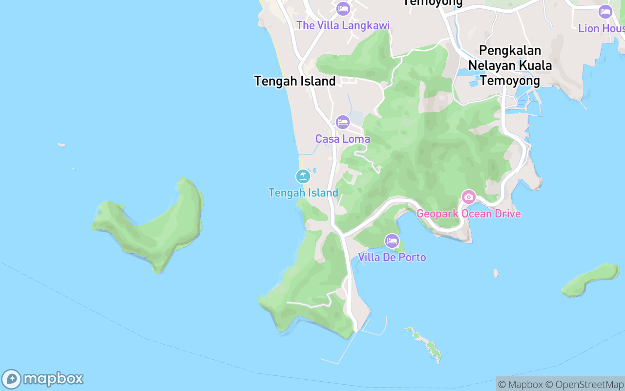 Map showing the location of Dash Resort Langkawi