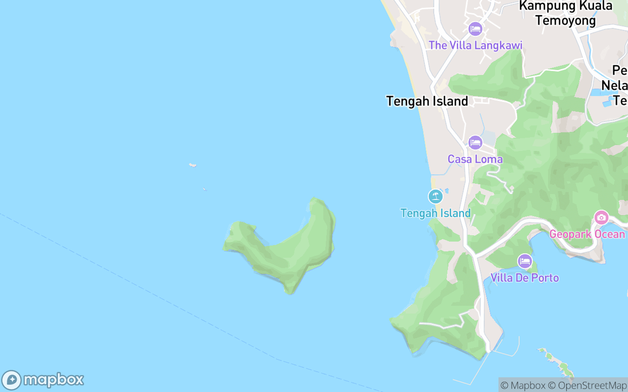 Map showing the location of Pulau Tepor Dropstone