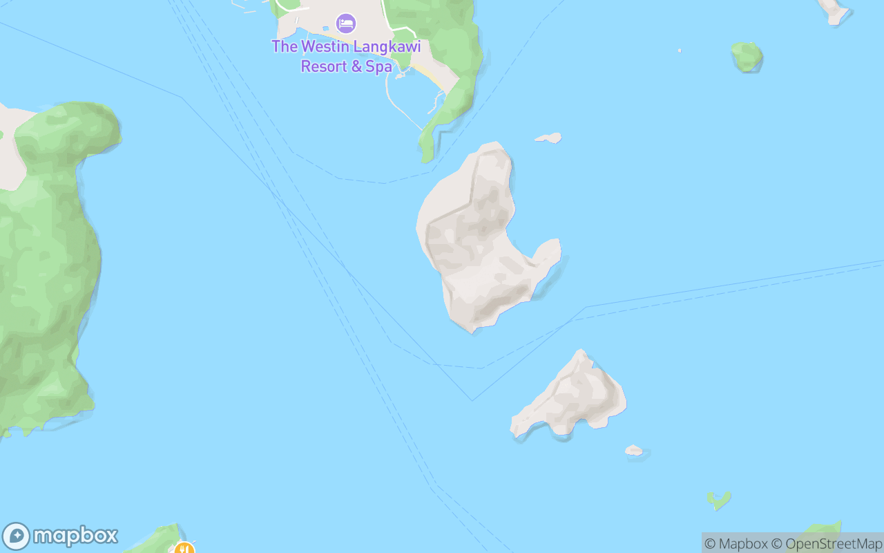 Map showing the location of Pulau Bumbun Skarn