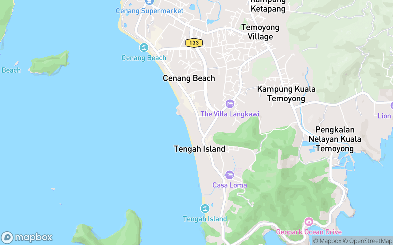 Map showing the location of Attitude Resort Langkawi